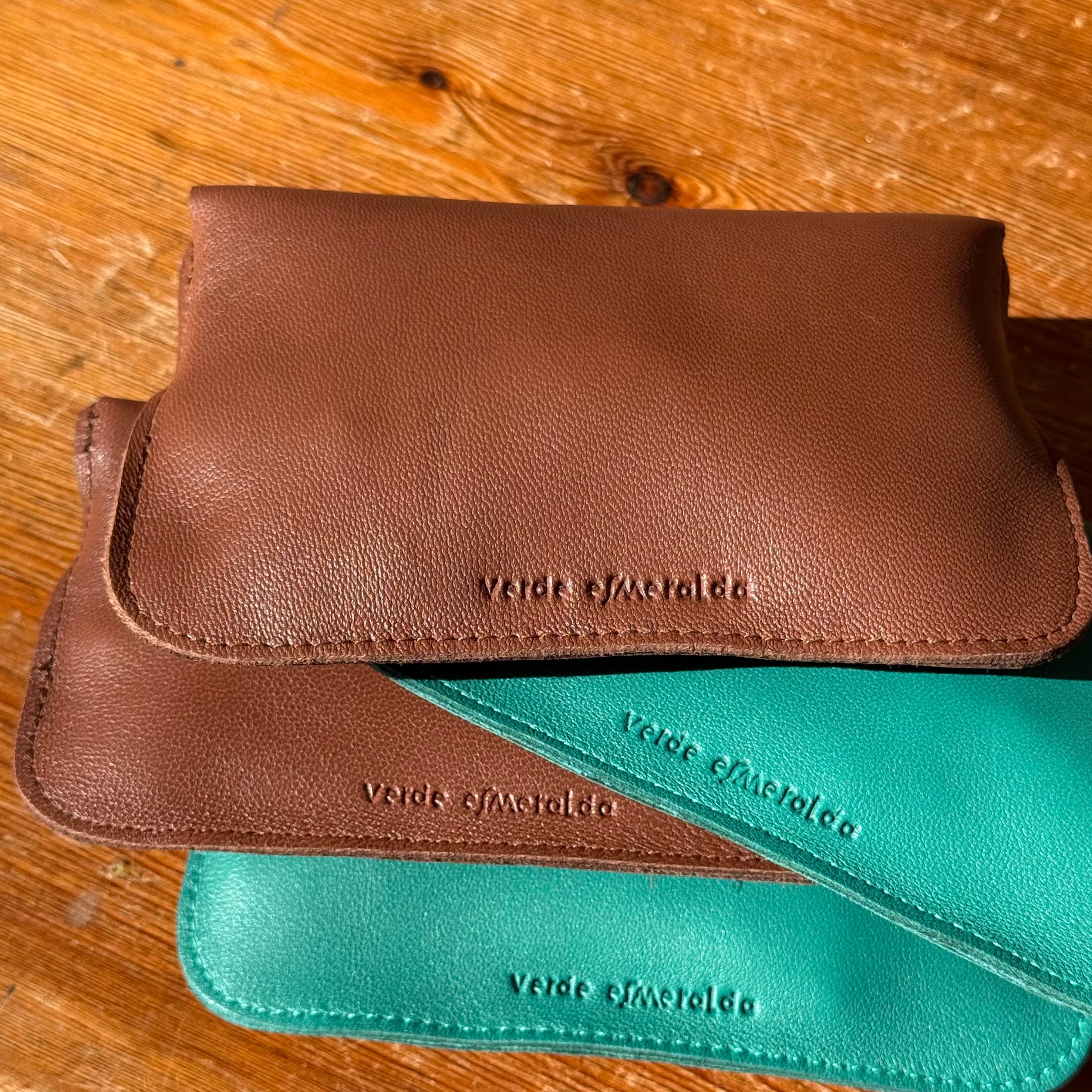 Mini Cartera de Piel Marrón