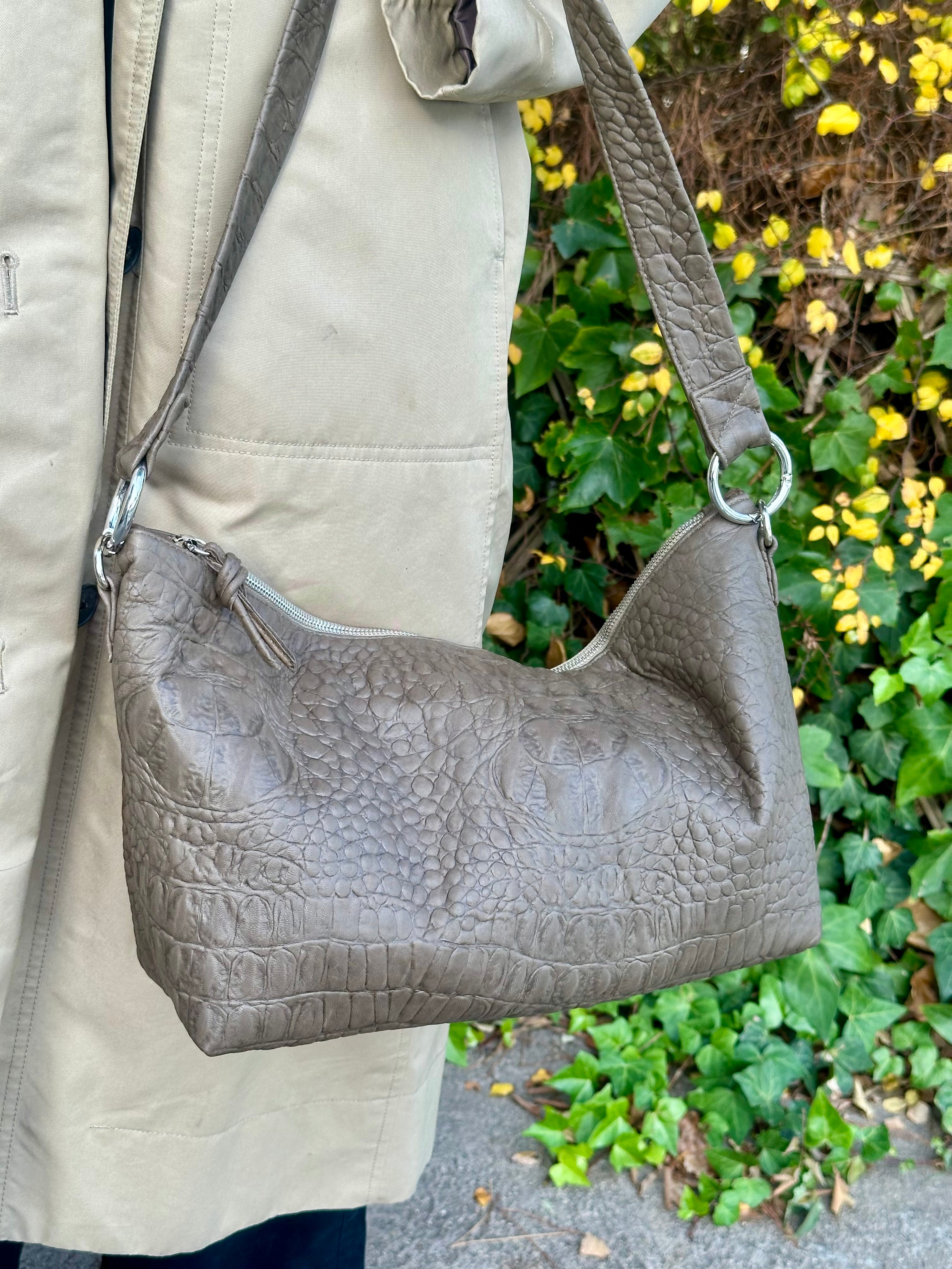 Bolso Florencia Piel Grabada Visón