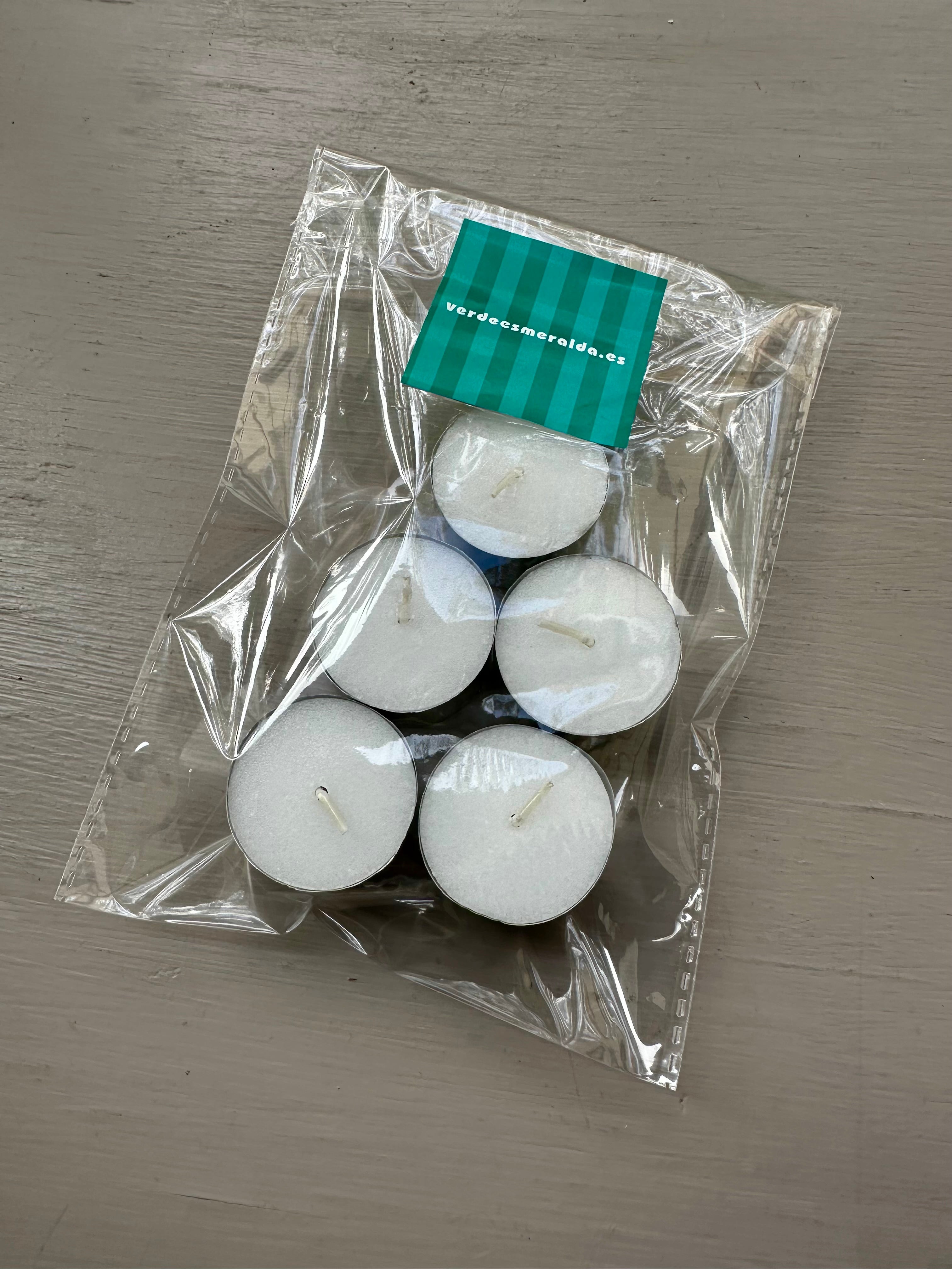 Pack de 5 velas de té XXL