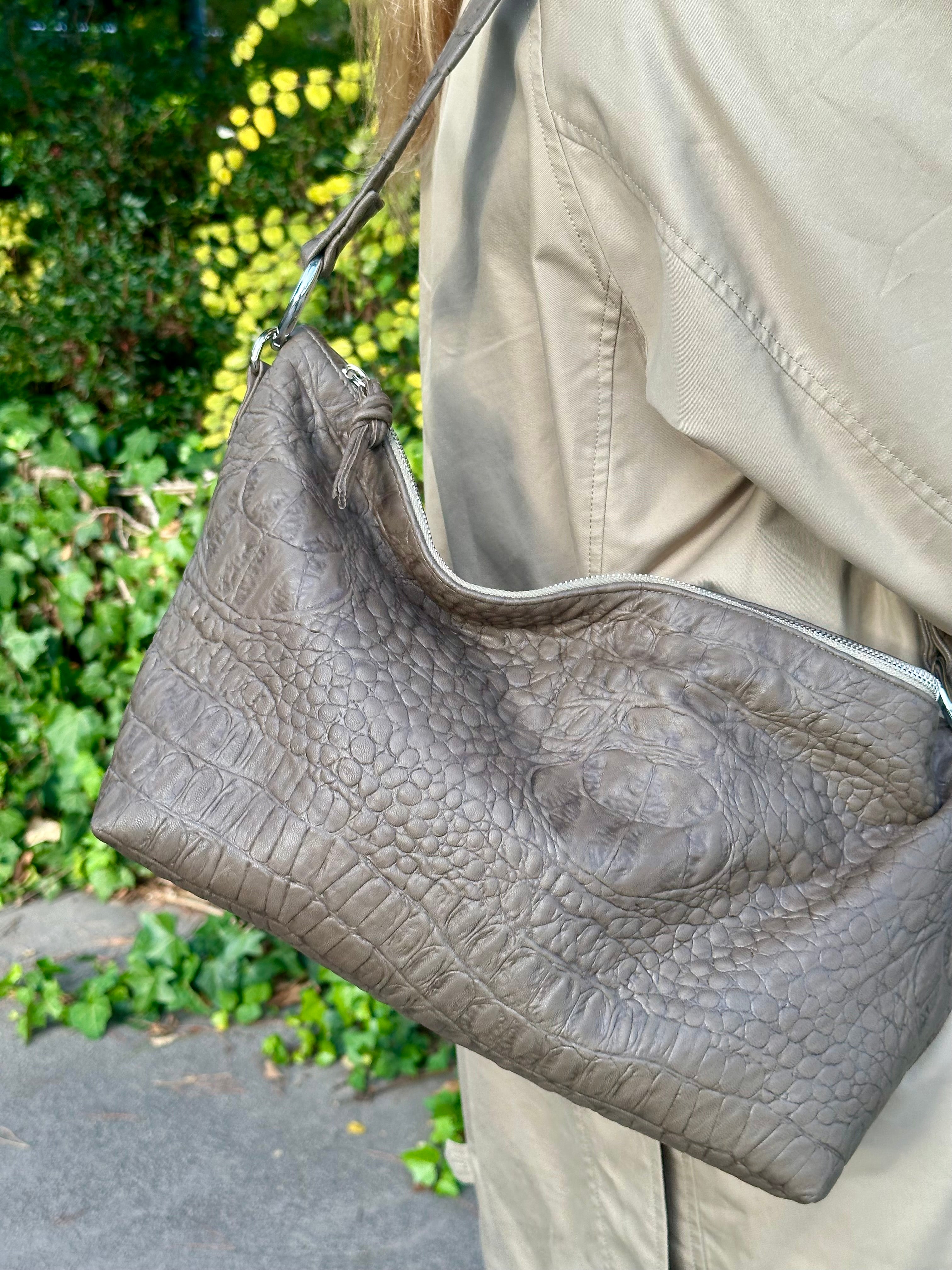 Bolso Florencia Piel Grabada Visón