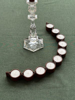 Cargar imagen en el visor de la galería, Portavelas Piel Marrón con 10 velas
