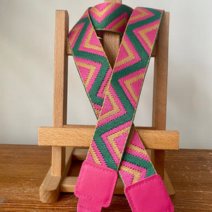 Asa Bandolera Loneta Rosa y Verde