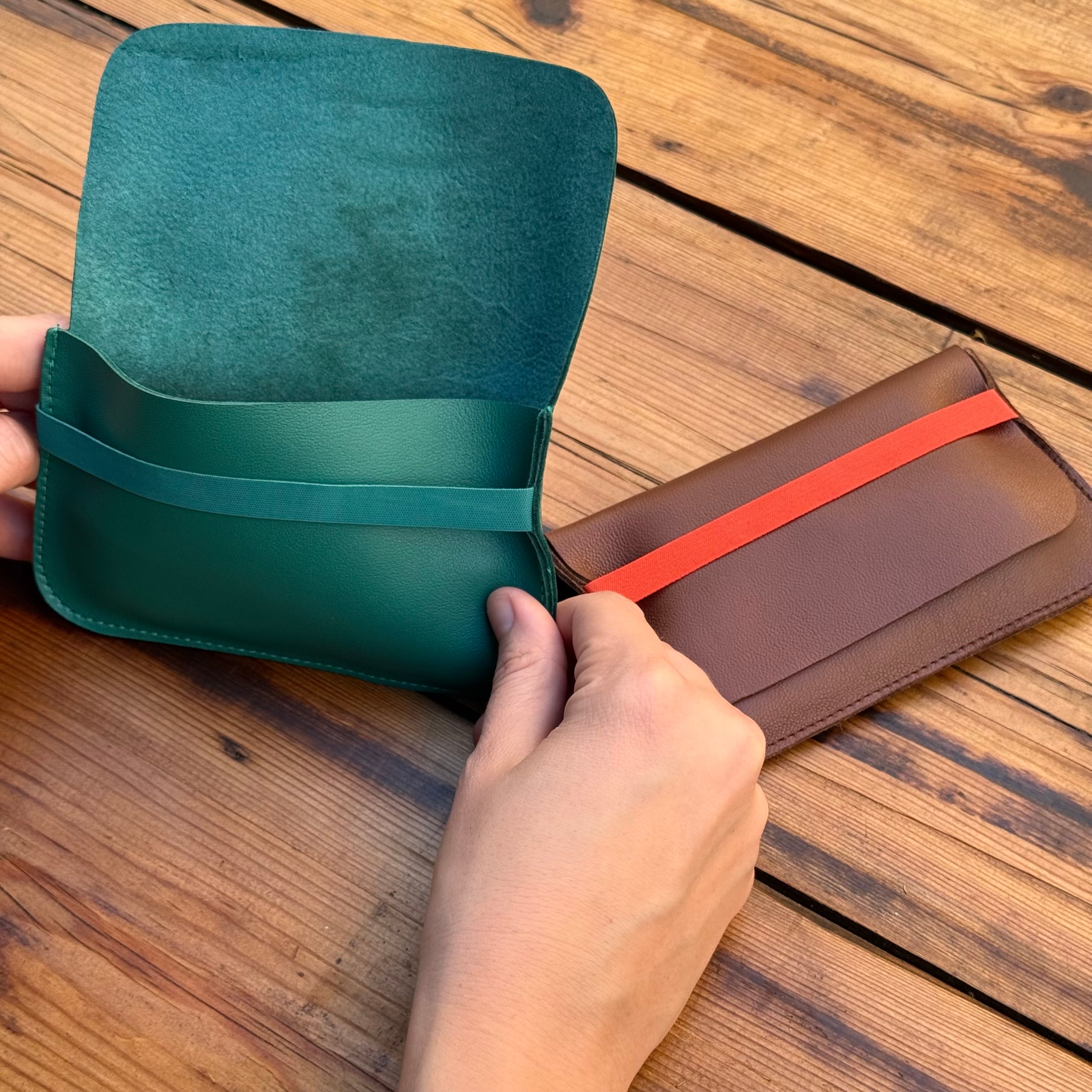 Mini Cartera de Piel Verde