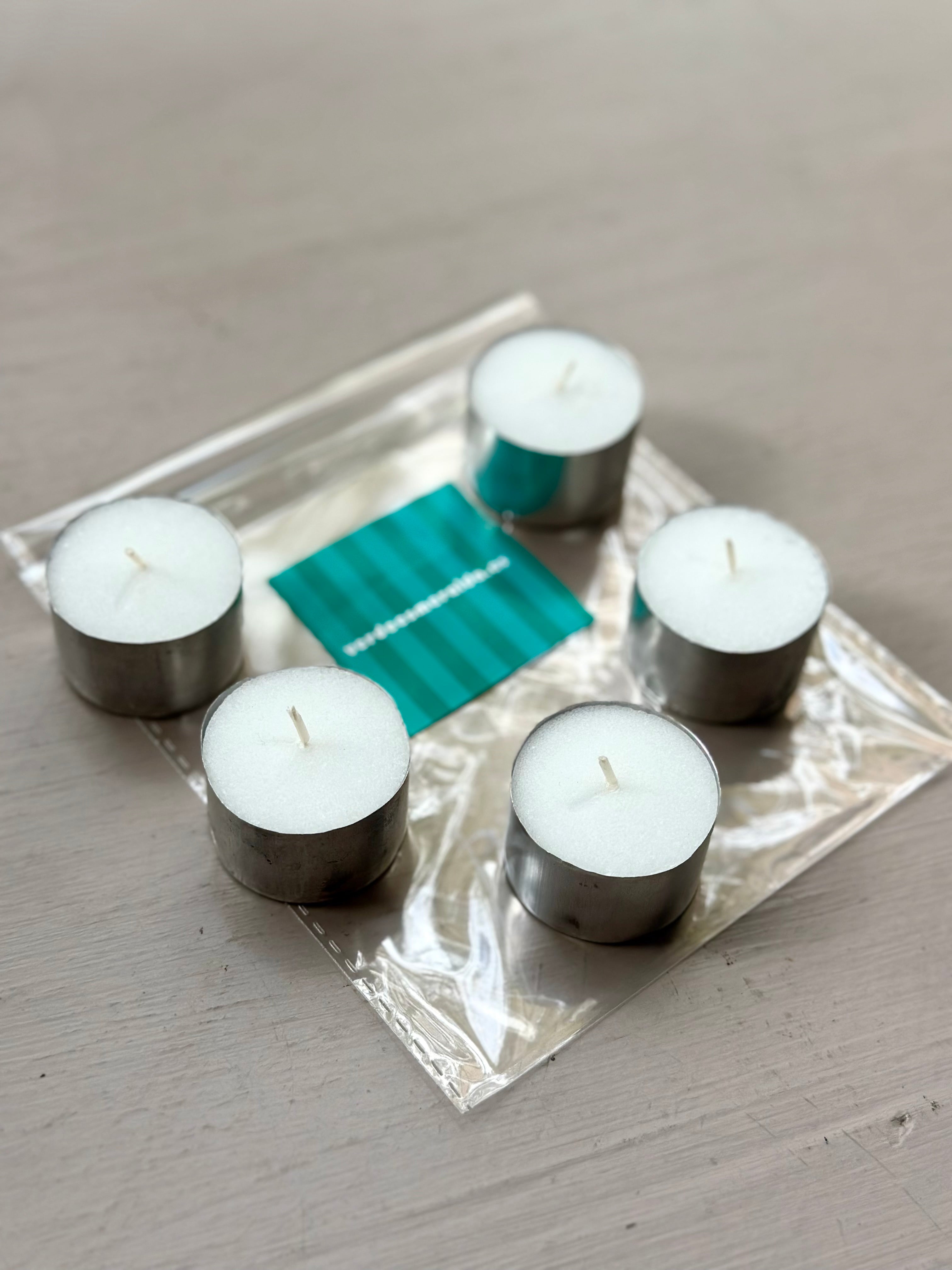 Pack de 5 velas de té XXL