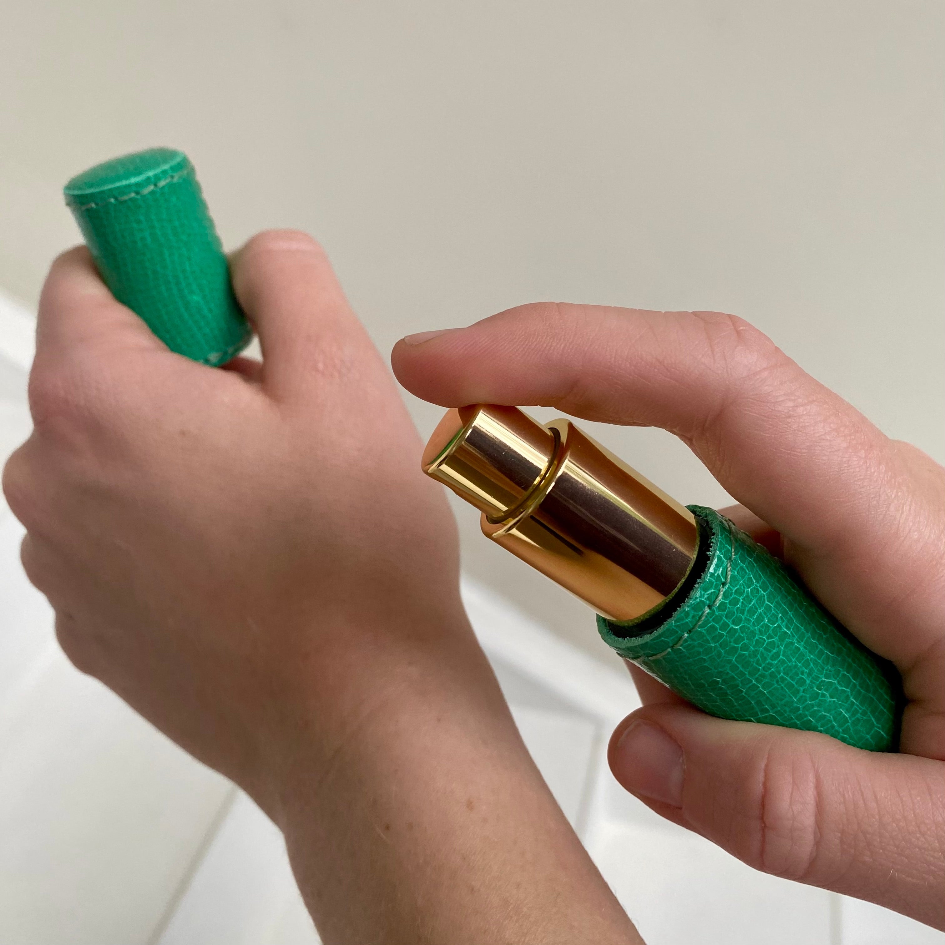 Perfumador de Piel Verde Agua