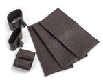 Cargar imagen en el visor de la galería, Funda para cubiertos piel marrón (Pack de 4)
