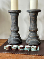 Cargar imagen en el visor de la galería, Porta Velas Piel Potro Print Azul
