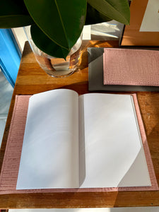 Libreta de Piel Coco Rosa