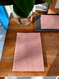 Libreta de Piel Coco Rosa