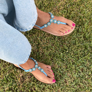 Sandalia Margaritas Azules