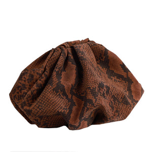 Cartera Grande Plisada Ante Camel