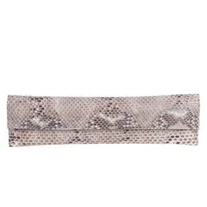 Cartera Baguettina Pitón Beige